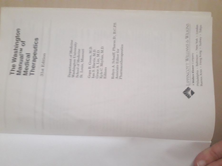 Manual de Medicina - The Washington Manual of Medical Therapeutics