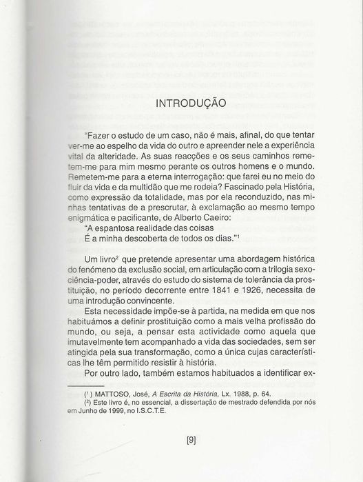 Sexo, Ciência Poder e Exclusão Social