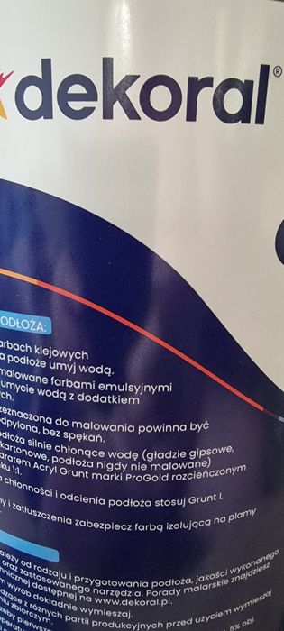 Farba Dekoral lateksowa szary platynowy 33