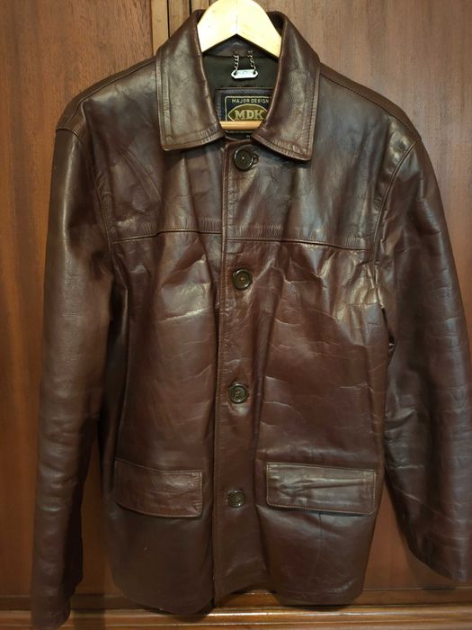 Brown Leather Jacket MDK64584407278723120
