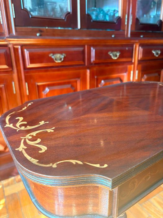 Mesa de Telefone / Apoio Antiga em Madeira – Mesa Lateral
