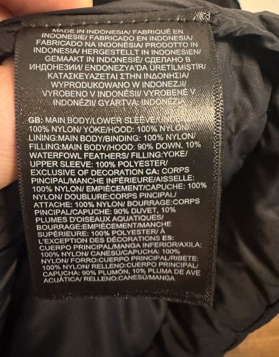 The North Face xxl Kurtka Puchowa Puch Naturalny
