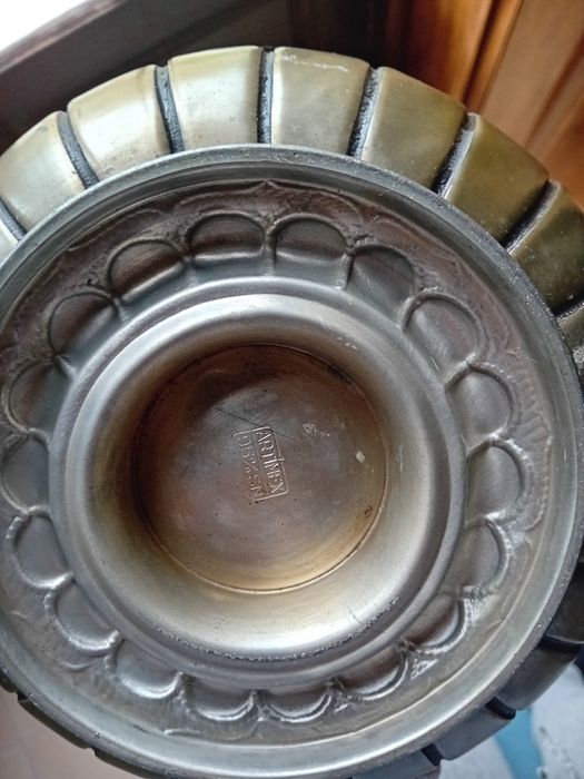 Terrina Antiga com Prato em Estanho 95% - Artimex
