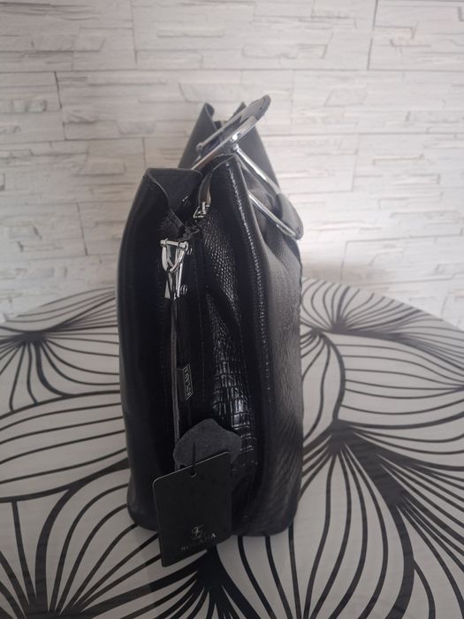 Шкіряна сумка рептилія