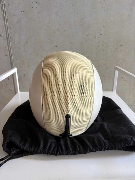 Capacete de ski Dainese branco bege com saco