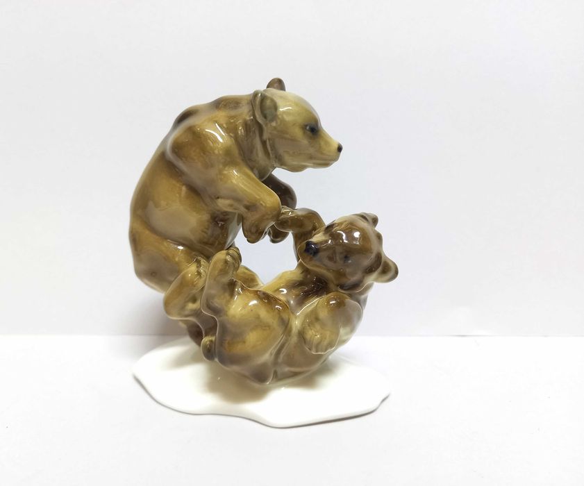 Dwa niedźwiadki, , figurka Hutschenreuther proj. K. Tutter