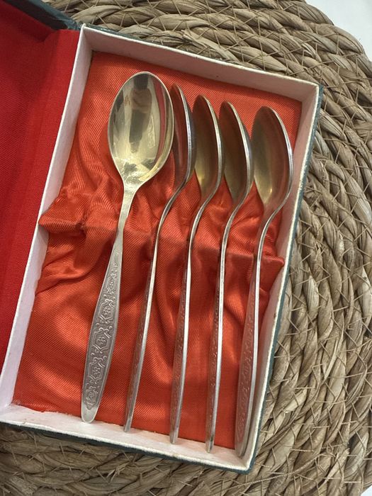 Łyżeczki platerowane PRL