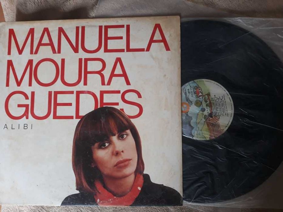 Disco de Vinil LP Álbum Manuela Moura Guedes ‎- Alibi