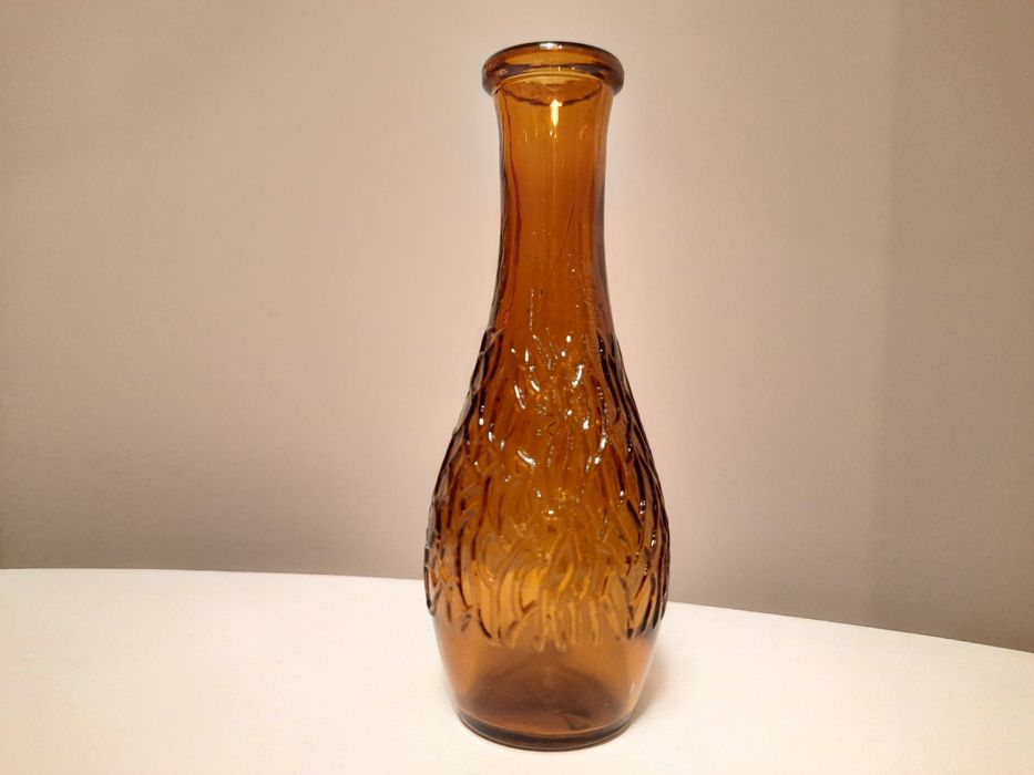 Wazonik na konwalie, wazon PRL HSG Ząbkowice szkło kolorowe prl