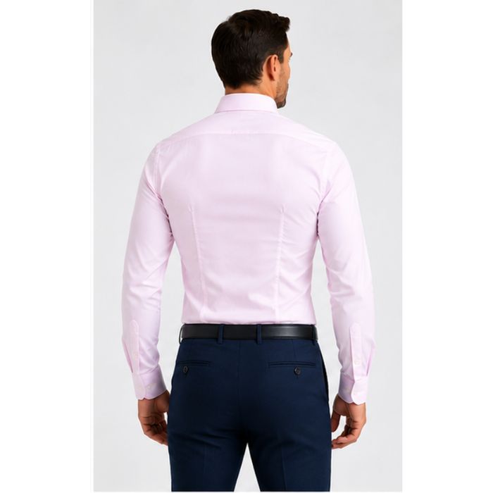 Koszula męska SLIM FIT bladoróżowa 100% bawełna Osovski 176/182-43