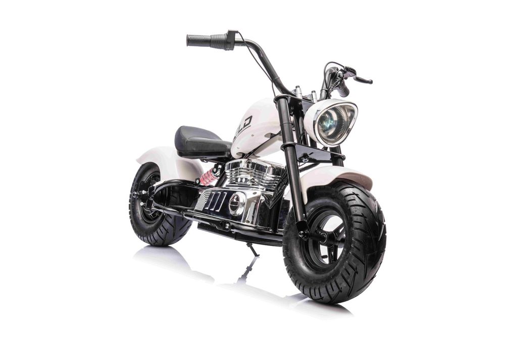 350W 36v POM KOŁA Motor na akumulator Motorek Chopper Warrior Biały