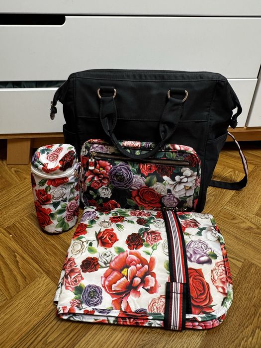 Коляска 3 в 1 cybex priam spring blossom прогулянка+люлька+автокрісло