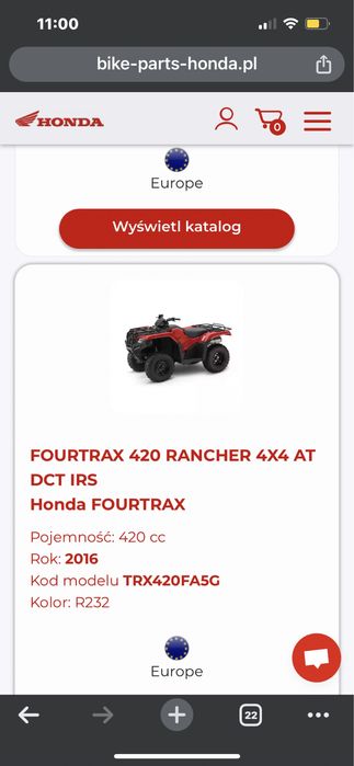 Honda rancher  trx 420  quad trx 420FA6, FA5 cdi ecu moduł