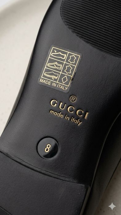 Мужские кожаные лоферы Gucci Donnie Web