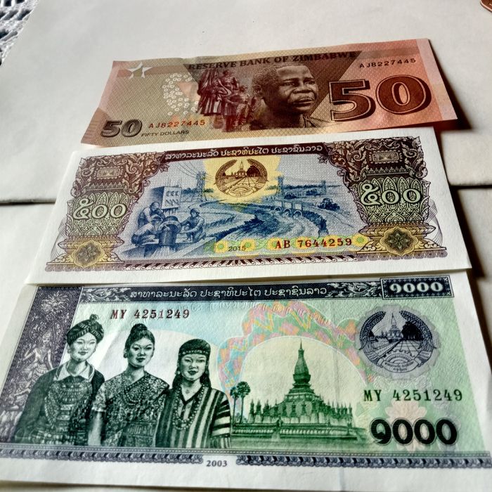 notas e cedulas varios paises