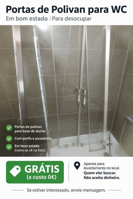Portas de Poliban para WC – GRÁTIS