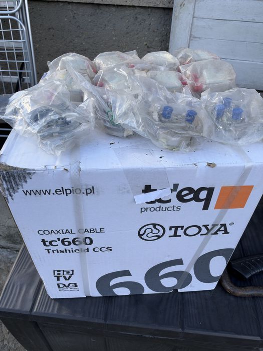Kabel koncentryczny 305m tc'660 Trishield + GRATIS rozgałęźniki RTV