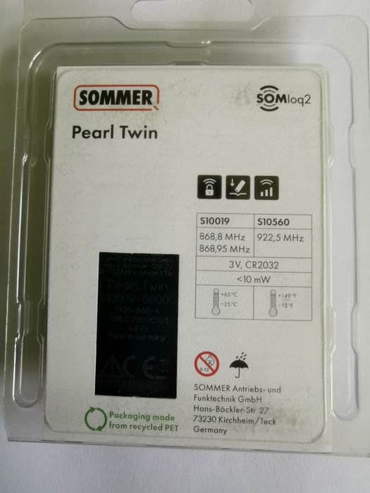 Sommer pilot 2-kanałowy Pearl Twin.