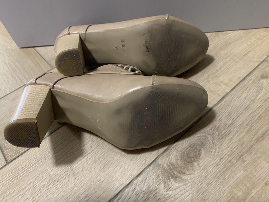 Botki buty damskie beżowe 37