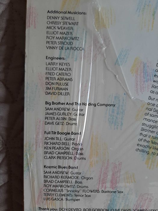 Janis Joplin - Farewell Song - USA - Vinil LP (In Shrink)