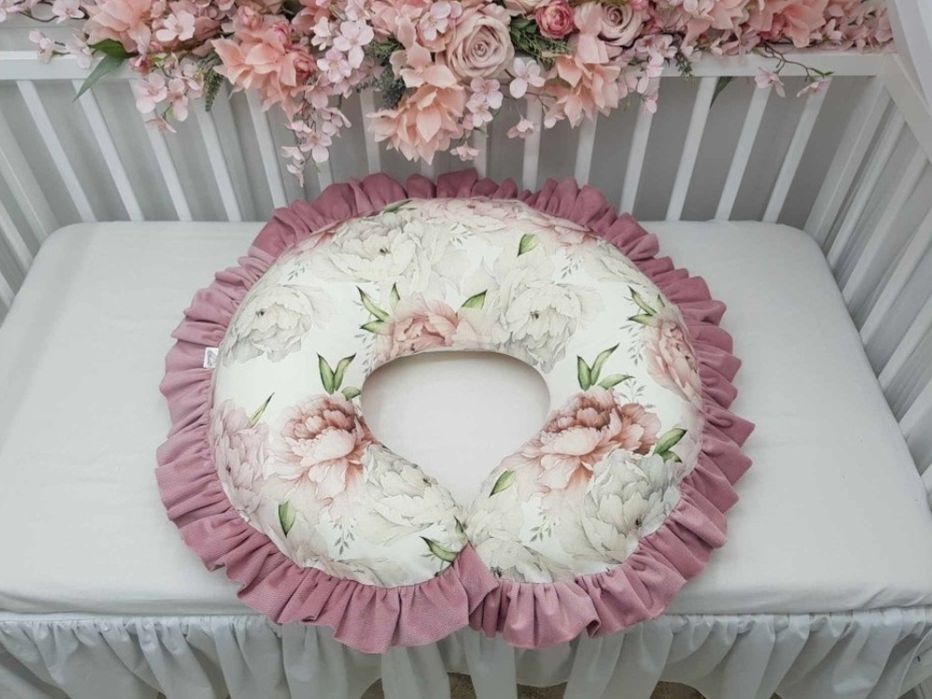 Rogal poduszka do karmienia, piwonie
