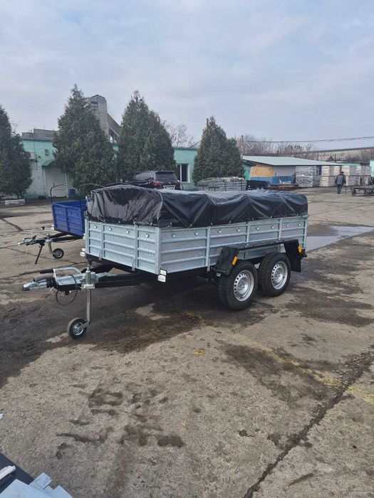 Гальмівний причеп 2760х1560. Купити двухосний причеп