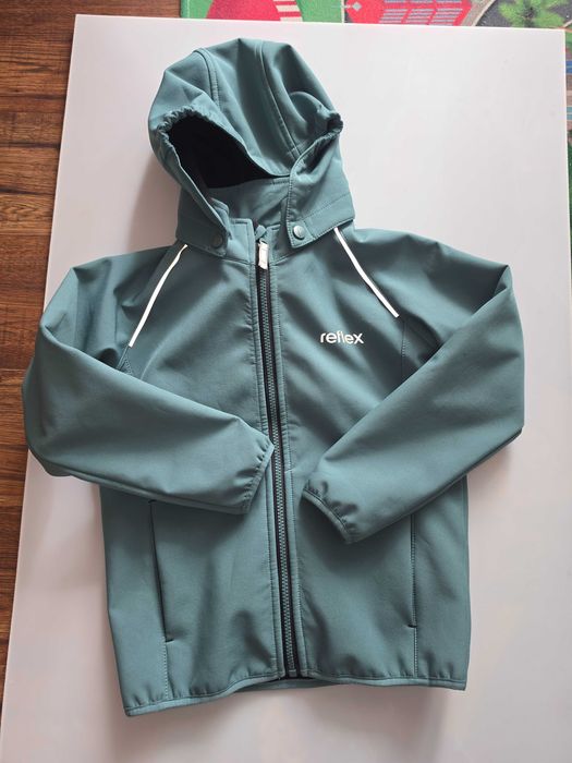 Softshell/kurtka Reflex j. Reima, przejściowa, deszczówka, bdb r. 122-128