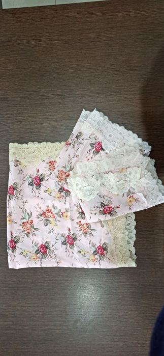 Conjunto de napron rosa