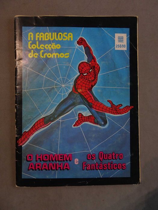 Caderneta de cromos O Homem Aranha e os Quatro Fantásticos (faltam 101