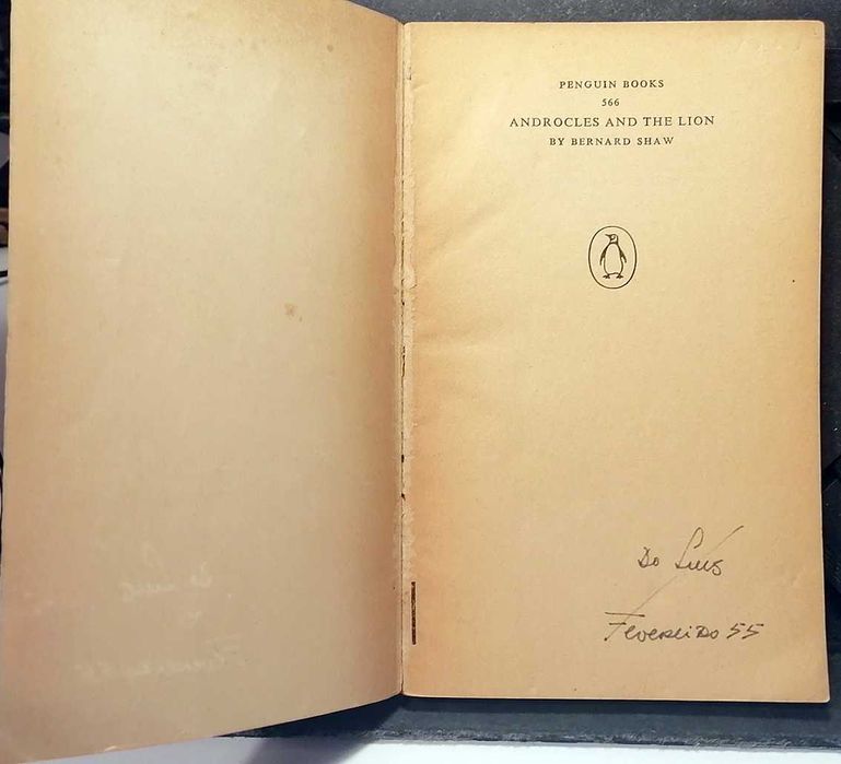 Androcles and the Lion, de Bernard Shaw (edição inglesa)