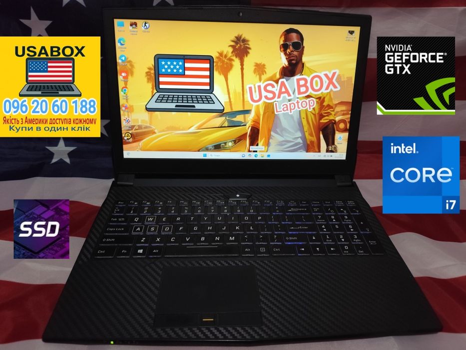 ‼️Ігровий‼️ноутбук  Intel Core i7/GTX1050/16Gb/512SSD