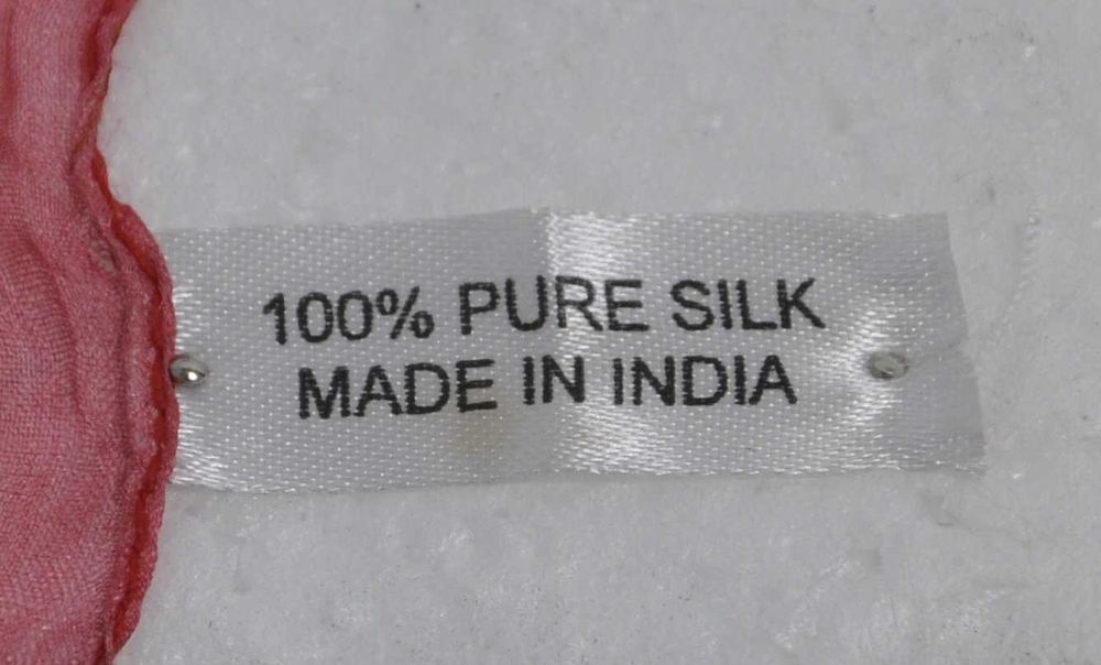 Szal Apaszka Szalik Chustka Damska Jedwabna Jedwab z Indii 170x50cm