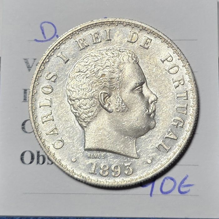500 reis 1893 D.carlos i Bela