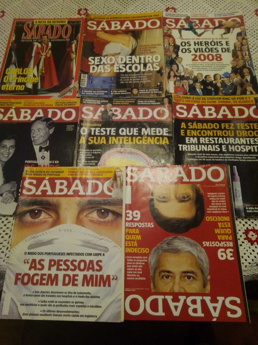 Revistas Sabado antigas