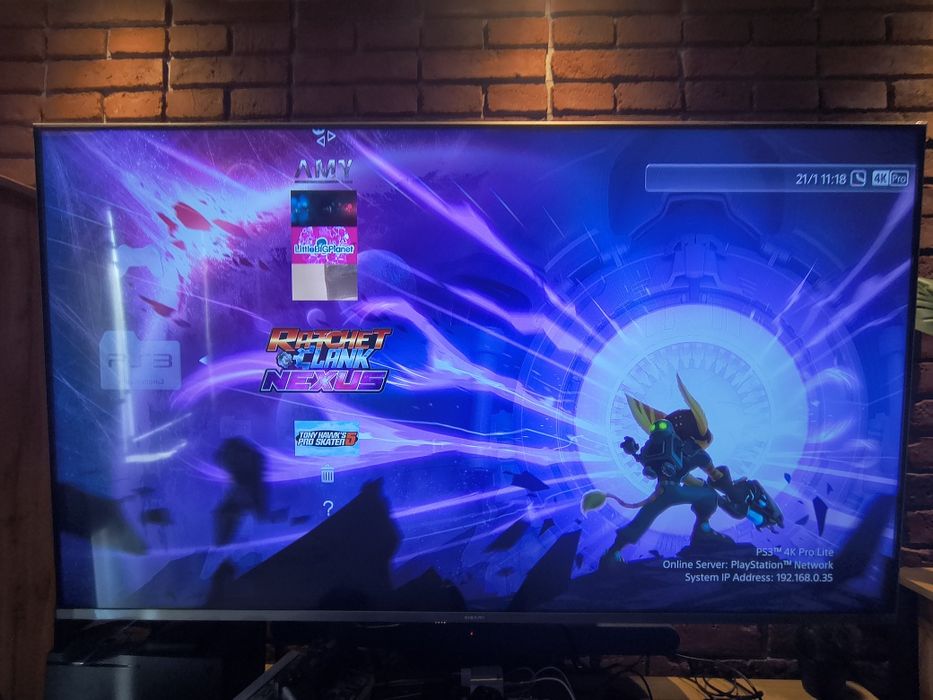 Przerobiona PlayStation 3 Slim 4K PRO MOD HFW 4.92 HEN zestaw