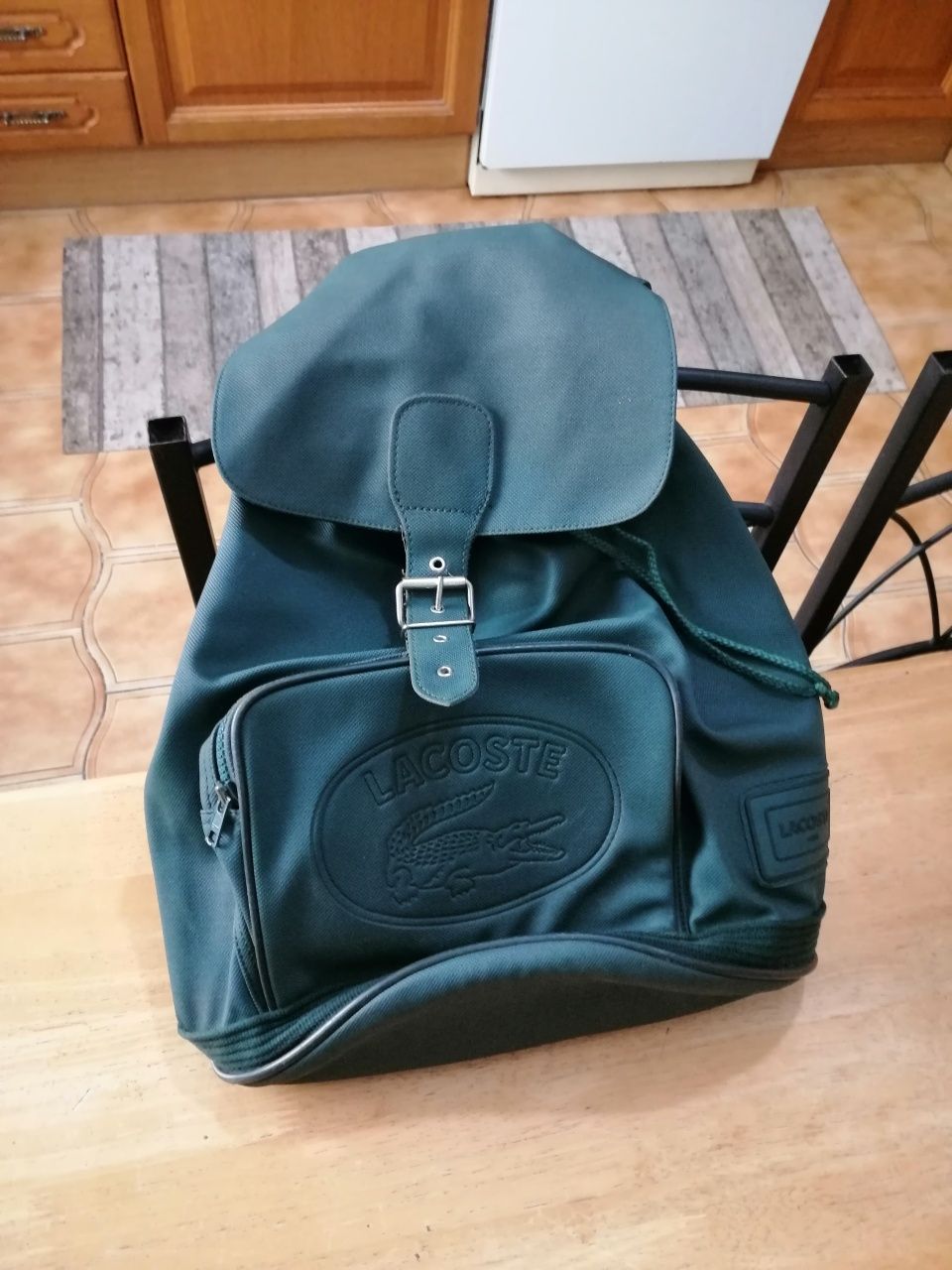 Mochila lacoste verde new arrivals
