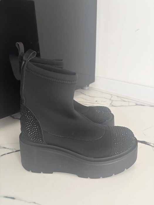 Botki czarne r.37 24cm