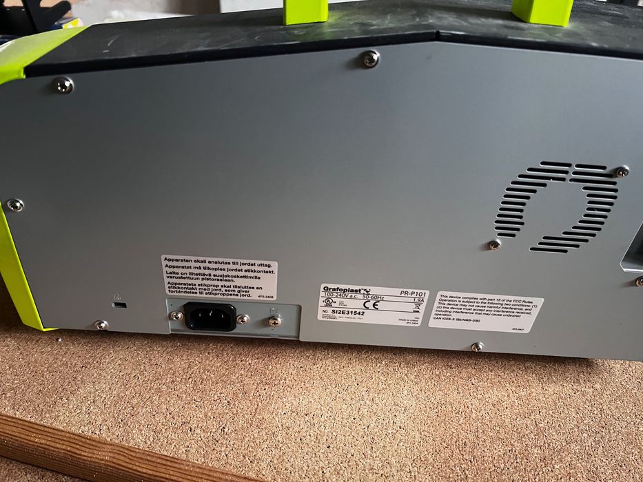 Etykieciarka do etykiet, tabliczek…Grafoplast PR-P101 +laptop z softem