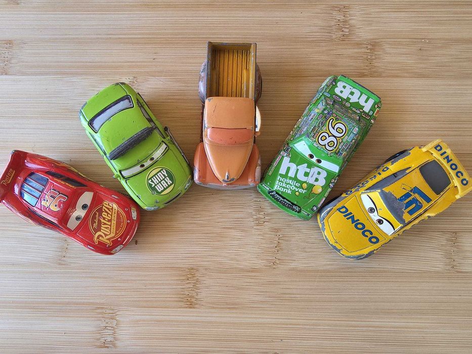 Lote de 5 carros | Pixar CARS | Smokey, Cruz Ramirez e mais
