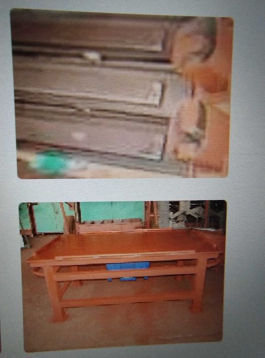 Stół  metalowy do produkcji elementów betonowych