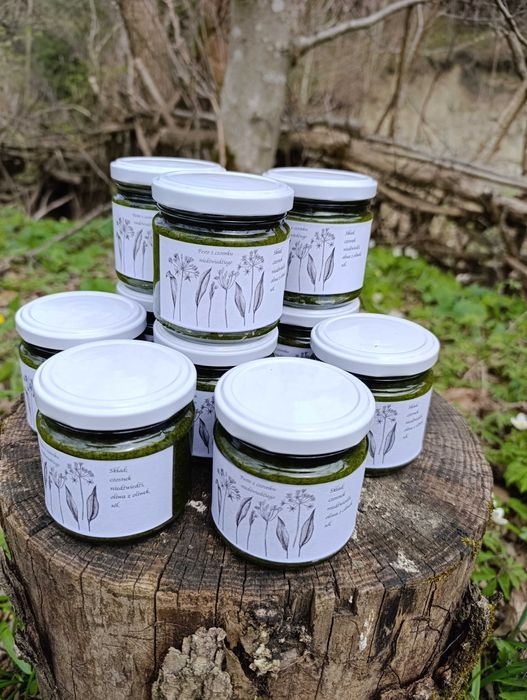 Pesto z czosnku niedźwiedziego.