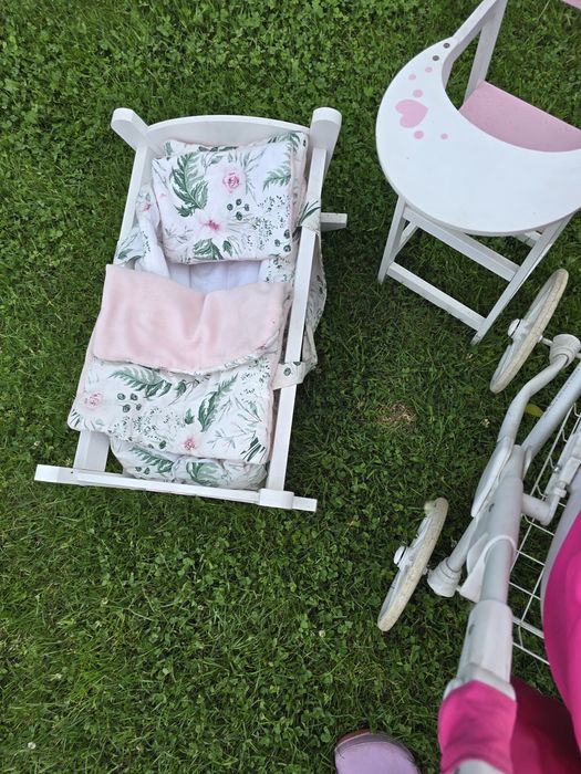 Zabawki wózek kołyska karetka barbie  zestaw