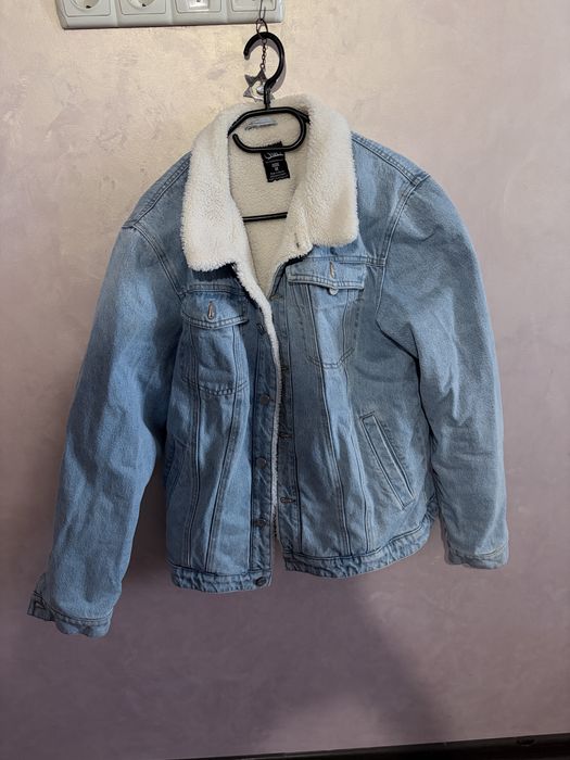 джинсовая теплая куртка мужская