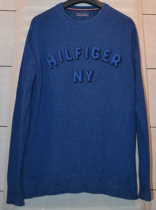 TOMMY HILFIGER NY Bluza Męska M Oryginalna Super Stan Sweter