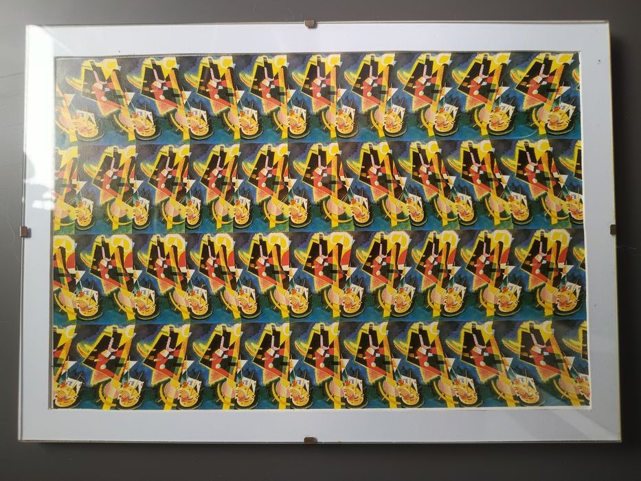 Stereogram, obrazek 3D, magiczne oko w antyramie 30x20,5cm