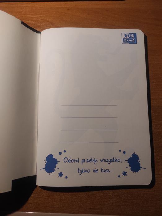 Zeszyt Oxford w kratkę z okładką gra o tron
