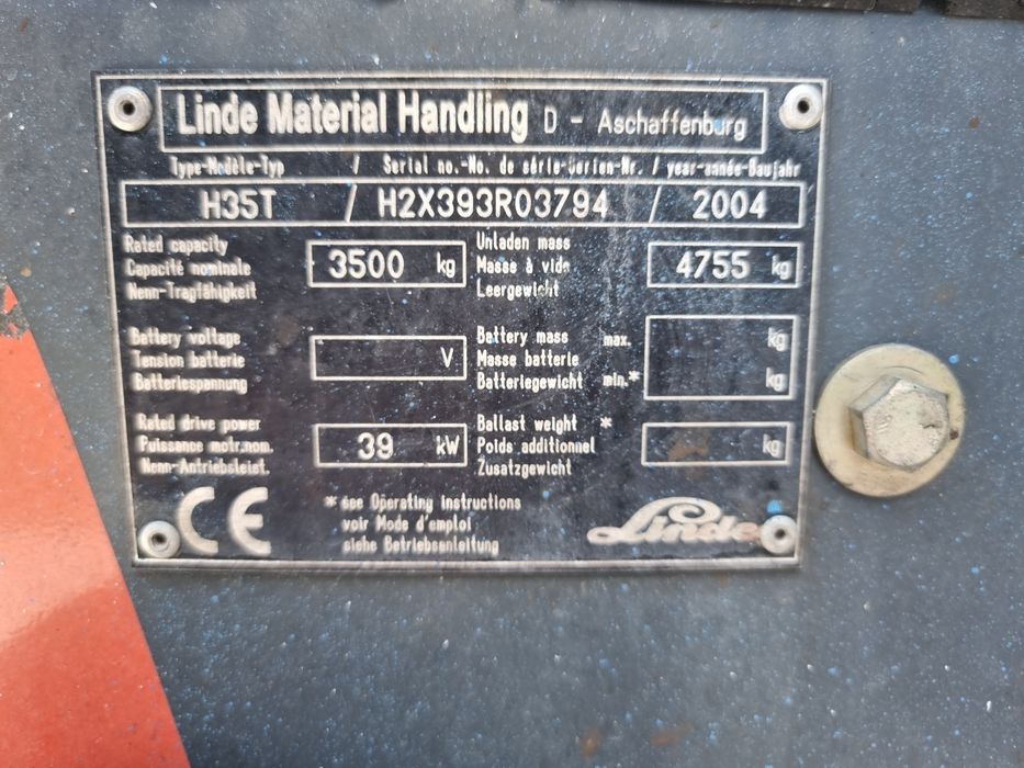 Linde h35 2004 gas