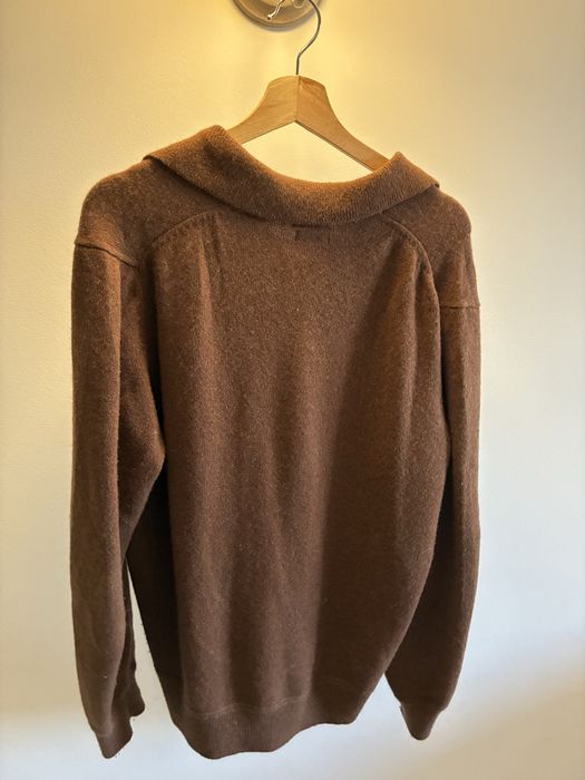 Camisola de lã Caxemira castanha Massimo Dutti