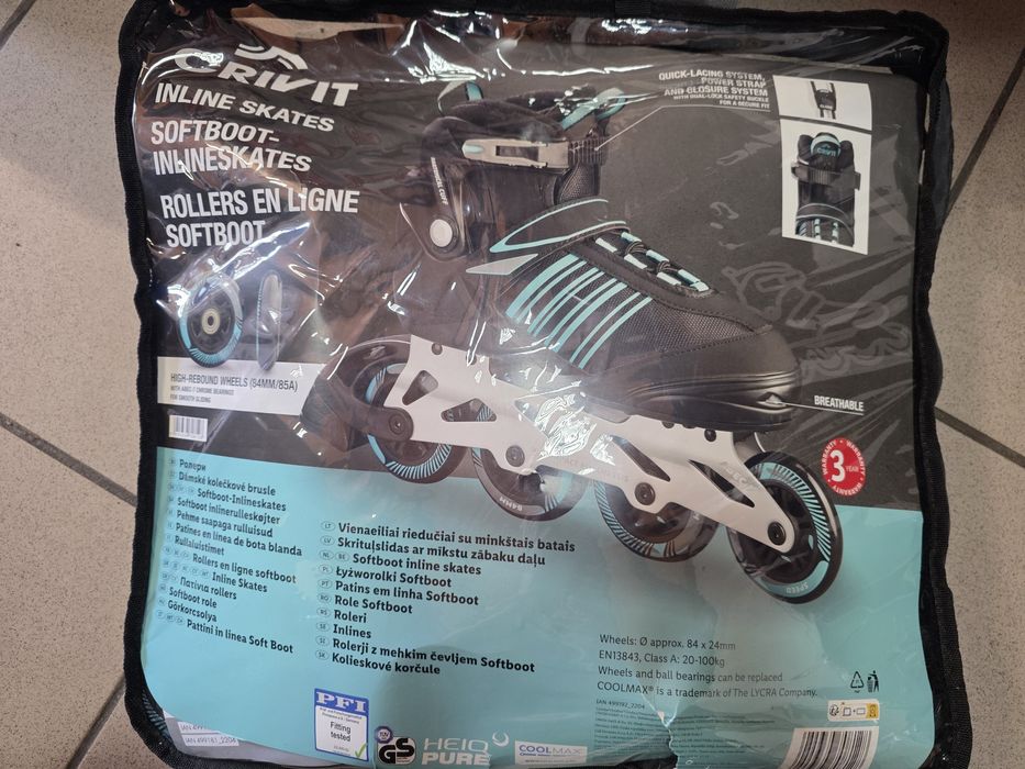 Nowe rolki crivit 84 , 40