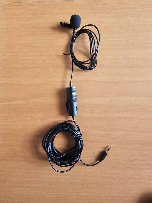 Microfone lavalier com fio BOYA